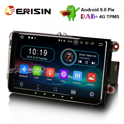 Erisin ES8901V 9 Android 9.0 Pie DAB+ OPS Car Stereo GPS For VW