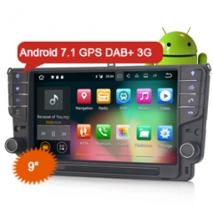 Erisin ES3711G 9" Car Stereo GPS Android 7.1 WiFi 3G DVR DAB+ DTV-IN Sat Nav For VW Golf VII/7