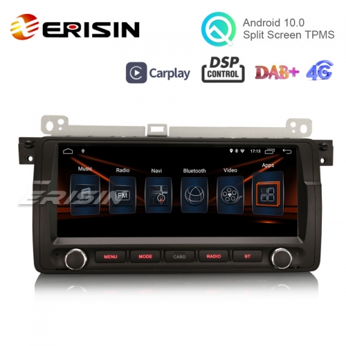 Erisin ES3006B 8.8" Android 10.0 Car Radio Stereo DAB+ DSP BT 4G for BMW 3 Series 325 E46 M3 Rover75 MG ZT