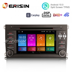 Erisin ES3014P 7" Android 10.0 Car Stereo Radio GPS SatNav DAB DSP DVD Player CarPlay WiFi 4G for Porsche Cayenne