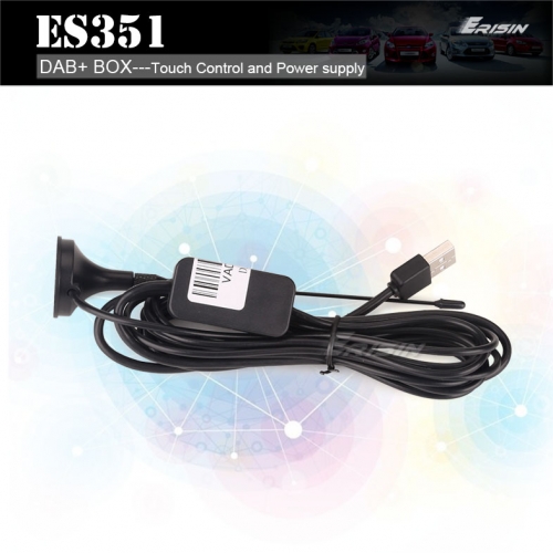 Erisin ES351 USB Car DAB Antenna Digital Broadcast DAB + Radio Box Receiver Adapter for Android Car Radio Applicable Android 5.1/6.0/7.1/8.0/9.0/10/11