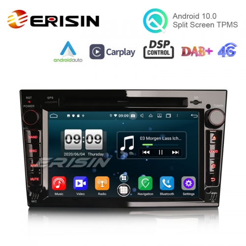 Erisin ES8760PB 7" DSP Android 10.0 Car DVD CarPlay & Auto GPS 4G DAB+ for Opel Vauxhall Vivaro Astra Corsa Zafira