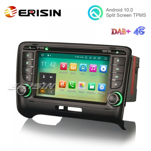 Erisin 8-Core Android 12 Car Stereo GPS DVD Head Unit DAB+ Radio for AUDI TT  MK2 Built-in DSP Wireless CarPlay Android Auto WiFi Bluetooth A2DP RDS 7  Inch Multimedia Touchscreen 4GB RAM +