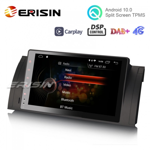 Erisin ES8139B 7 Android 10.0 Auto Multimedia System CarPlay & Auto GPS  TPMS DVR DAB+ DSP for BMW E39 E53