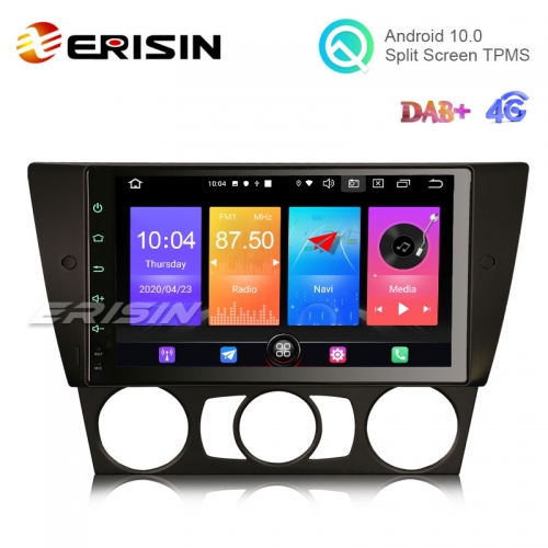 Erisin ES2730B 9" New Android 10.0 OS Car GPS Sat 4G TPMS DAB+ CarPlay+ for BMW E90 Saloon/Sedan E91 Touring E92 Coupe E93 Convertible/Cabrio