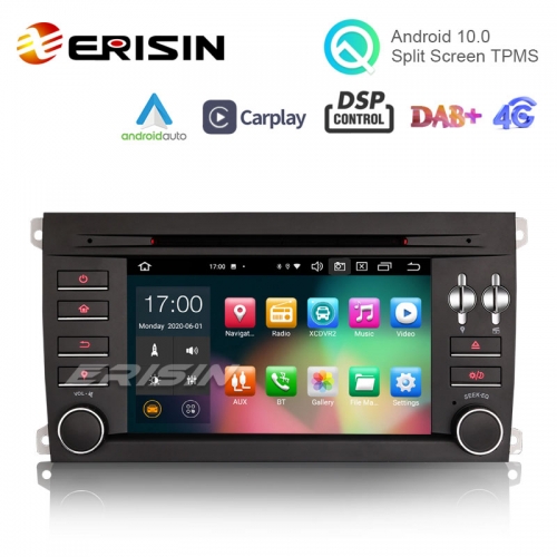 Erisin ES8197S 7" Android 10.0 Car Stereo for Porsche Cayenne DSP CarPlay & Auto GPS TPMS DAB+ 4G
