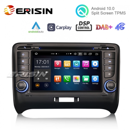 Erisin ES8179T 7" PX5 Android 10.0 Car Stereo for AUDI TT MK2 DSP CarPlay & Auto GPS TPMS DAB+ 4G DVD System