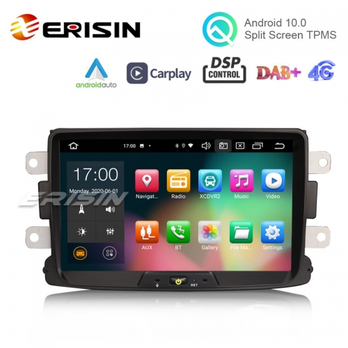 Erisin ES8129D 8" PX5 64GB Android 10.0 Car Radio CarPlay & Auto GPS 4G DAB+ DSP for Renault Dacia Duster Logan Sandero Dokker
