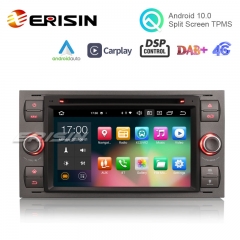 Erisin ES8166F 7" Android 10.0 Car Stereo for Ford Fusion Kuga Mondeo Fiesta DSP CarPlay & Auto GPS TPMS DAB+ 4G DVD System