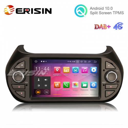 Erisin ES5125F 7" Android 10.0 Car Stereo for Fiat Fiorino Citroen Nemo Peugeot Bipper Multimedia GPS DAB+