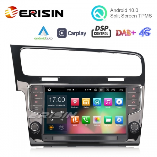 Erisin ES8111G 9" Android 10.0 Car Stereo for VW GOLF VII/7 DAB+ DSP CarPlay & Auto 64G GPS Sat Navi