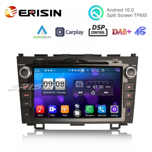 Erisin ES8759C 8" Octa-Core Android 10.0 Car DVD GPS Player CarPlay & Auto for HONDA CR-V TPMS/DVR/DTV/DAB-IN...