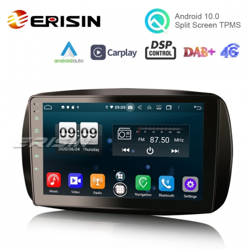 ERISIN 7 Inch Android 11.0 Car Stereo for Audi TT MK2 DVD Player Support  GPS Sat Nav Carplay Android Auto DSP Bluetooth Wifi 4G DAB+ TPMS 8-Core 4GB  RAM + 64GB ROM 