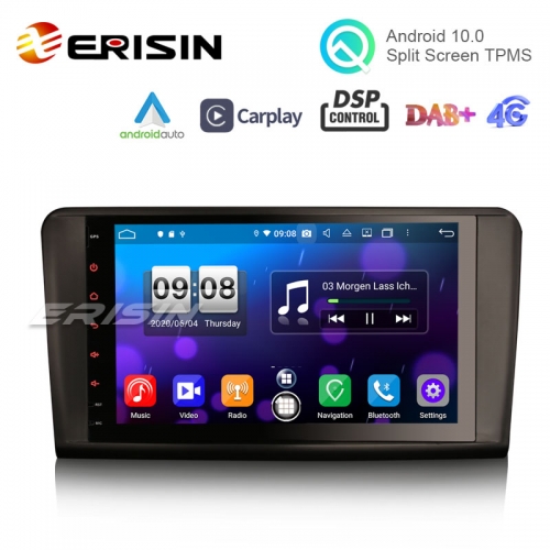 Erisin ES8794L 9" Octa-Core Android 10.0 Car Multimedia CarPlay & Auto GPS TPMS DTV for Mercedes Benz ML-Class W164 GL-Class X164