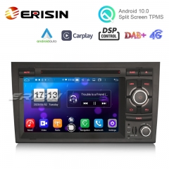 Erisin ES8738A 7" DSP Android 10.0 Car DVD CarPlay & Auto GPS 4G DAB+ for Audi A4 S4 RS4 Seat Exeo