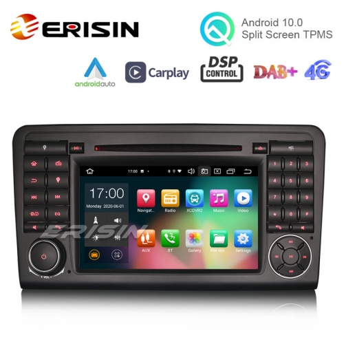 Erisin ES8183L 7" Android 10.0 Car DVD Player GPS for Benz ML-Class W164 GL-Class X164 CarPlay DSP 64G DAB