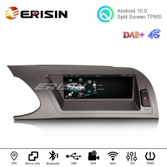 Erisin ES2604A 8.8" IPS Screen Android 10.0 Car Multimedia Player GPS WiFi 4G TPMS DVR DAB+ for Audi A4 2009-2012