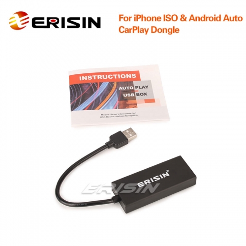 Erisin ES223 WIRED CarPlay Dongle USB Android Car SatNav Box For Android  iPhone IOS