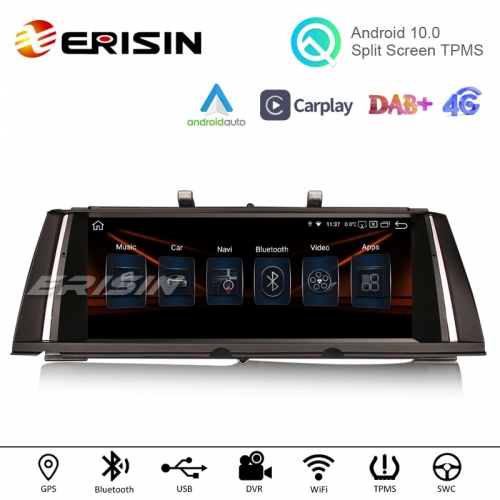 Erisin ES2871B 10.25" HD IPS Android 10.0 Car Stereo Carplay Android Auto Radio GPS WiFi TPMS DVR DAB for BMW 7 Series F01/F02 CIC NBT