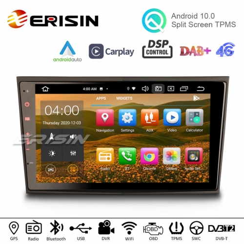 Erisin ES8106P 8" 8-Core Android 10 Car Stereo CarPlay BT WiFi DSP DAB+ Navi For Opel Vauxhall Corsa Combo Zafira Vectra Meriva Vivaro