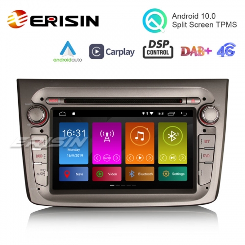 Erisin ES3030GM 7" Android 10.0 Autoradio Stéréo GPS SatNav 4G DAB DSP DVD CarPlay pour Alfa Romeo Mito 2019