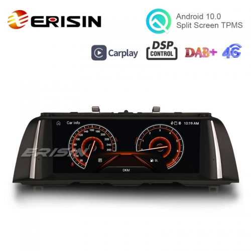 Erisin ES3110N 10.25" Android 10 IPS Autoradio Carplay DAB+ WiFi TPMS BT Navi For BMW 5 Series F10 F11 NBT System