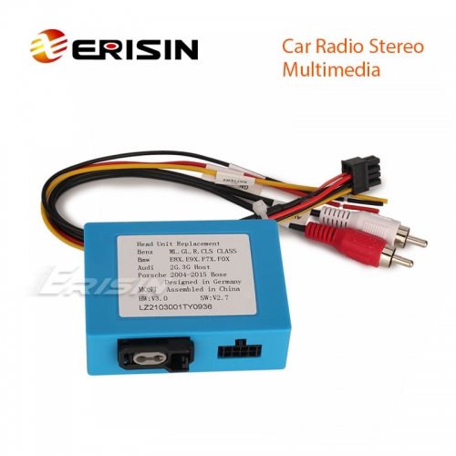 Erisin PC001 Fiber-Optic (MOST) Decoder Box for Porsche Cayenne boxster 911 Benz ML/GL/R/E/CLS/SLK Class BMW E9X E7X F0X Audi 2G HOST 3G HOST