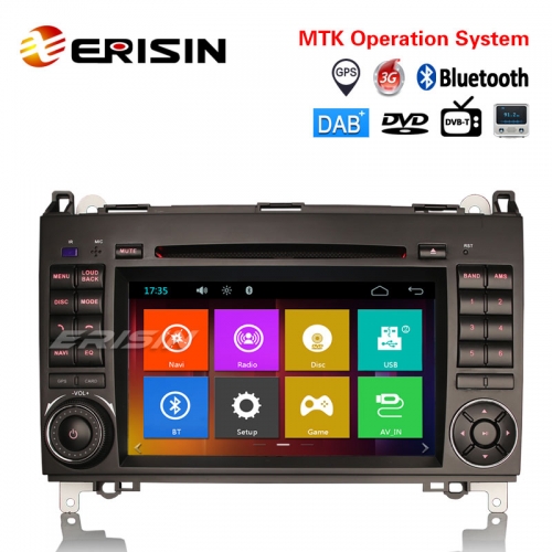 Erisin ES7200B 7" Car Stereo System Canbus Radio DVD GPS Navigation for Mercedes Benz A/B Class Sprinter Vito Viano 16GB TF Card