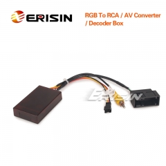 Erisin ES077 Universal RGB To RCA Can Bus Decoder Box for VW original Car Rear View Camera Video