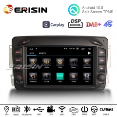 Erisin ES3179C 7" Android 10.0 Car Multimedia Player GPS WiFi 4G CarPlay TPMS DVR Radio for Mercedes Benz CLK C-Class G-Class Viano & Vito