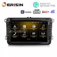 Erisin ES3185V 8" Android 10.0 Car Stereo DSP GPS Navigation Carplay Auto Radio for VW Caddy Scirocco Golf EOS SEAT Altea Leon Skoda Octavia
