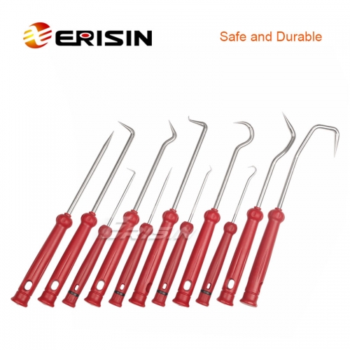 Erisin ES039 11 pcs Car Automotive Repair O-Ring Oil Seal Tool Scraper Removal Hook Pick Extractor Puller Screwdriver