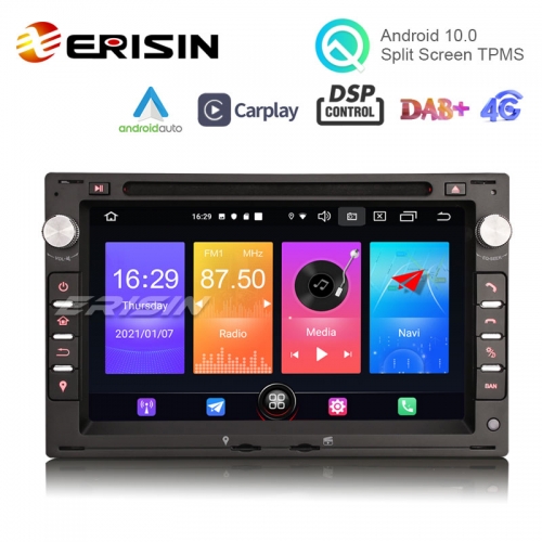 Erisin Android Auto 11.0 Wireless CarPlay DSP DVD WiFi Radio For VW Bora Polo Passat Tiguan T5 Multivan Seat Jetta Car Stereo GPS Navi ES2786V