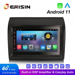 Erisin ES8674F 7 "Android 11.0 Car Media Player CarPlay e Auto 4G WiFi DSP Stereo GPS Per FIAT DUCATO CITROEN JUMPER PEUGEOT BOXER