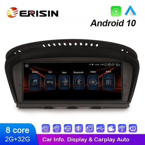 Erisin ES2860i 8.8" IPS Screen Android 10.0 Car Stereo GPS OEM CarPlay Auto TPMS for BMW CIC System E90 E91 E92 E93 E60 E61 E63 E64