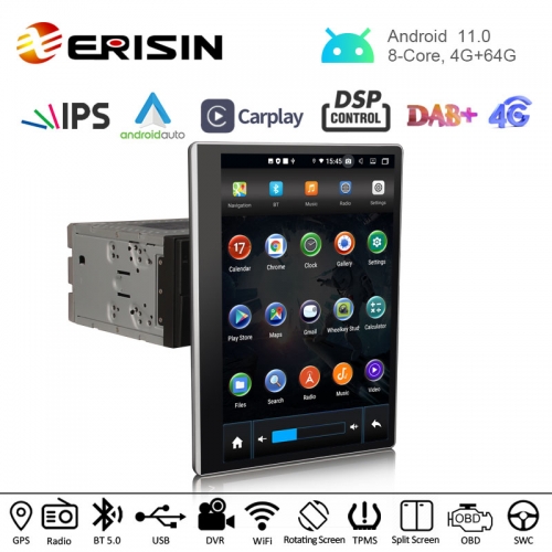 ES8700T IPS Wireless Carplay Android 10 Car Radio Multimedia Player GPS  Player For Tesla Type 2DIN universal 12.2 inch Car Audio Stereo