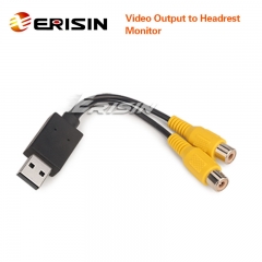 ES102 USB-RCA-Converter Video Output to Headrest Monitor Adapter Cable For ES27xx/85xx/89xx ZZH 86xx/88xx/41xx Series