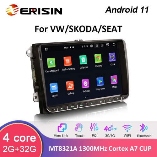 Podofo Radio de Coche para Seat Leon 2 MK2 2005-2012, Android 2G+32G Carplay