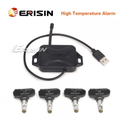 Erisin ES342 USB 4 Internal Sensor TPMS Tire Pressure Monitor for Car Stereo with Android 5.1/6.0/7.0/8.0/9.0/10.0 or above