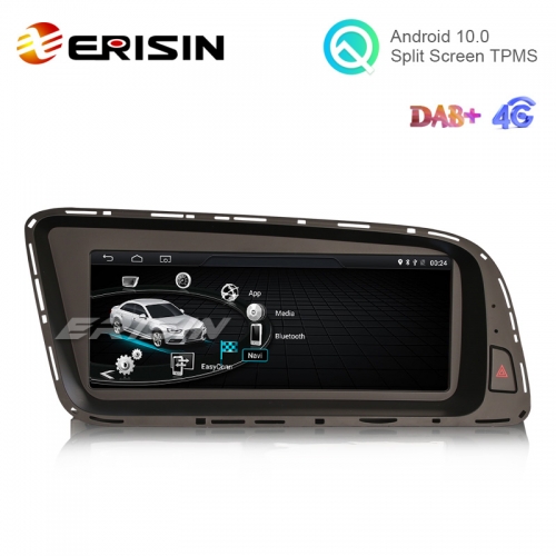 Autoradio Erisin 10.25'' Per Audi Q5 (2009-2016) Android 14, 4+64GB, CarPlay Wireless, GPS, DSP
