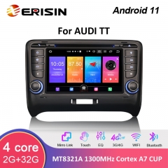 ES2779A 7" HD Car DVD Player Android Auto Carplay DSP DAB GPS Sat Android 11.0 Stereo System for AUDI TT MK2