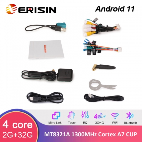 Adattatore Wireless CarPlay & Android Auto Erisin, Bluetooth 5.2 E WiFi Dual Band, Plug & Play
