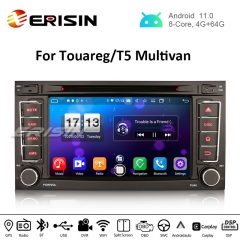 Erisin ES8706T 7" Octa-Core DSP Android 11.0 Car DVD CarPlay & Auto GPS 4G DAB+ for VW TOUAREG T5