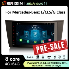 Erisin ES8980E 8" IPS Screen DSP Android 11.0 Car Stereo GPS Navigation 4G LTE DPS Wireless CarPlay Auto Radio For Mercedes-Benz CLS Class W219 G-Clas