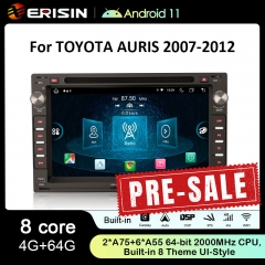 Erisin ES8909V 7" IPS Screen Android 11.0 Car DVD Player GPS 4G LTE Wireless CarPlay Auto Radio For VW Bora Passat Seat Skoda Theme UI-Style