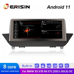 Erisin ES3284I 10.25" HD IPS Android 12.0 Car Stereo GPS Radio For BMW X1 E84 CIC System WiFi 4G LET CarPlay Android Auto