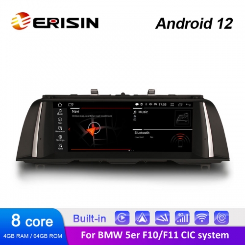 ES3210I 10.25" Octa-Core IPS Android 12.0 OEM Radio GPS 4G LTE Wireless CarPlay Android Auto Car Stereo for BMW 5 Series F10/F11 CIC