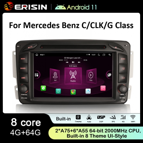 ES8916C Android 11.0 Car Stereo GPS Radio DVD For Mercedes Benz C-Class CLK G-Class Viano Vito DSP Autoradio Wireless CarPlay 4G LTE OBD Bluetooth