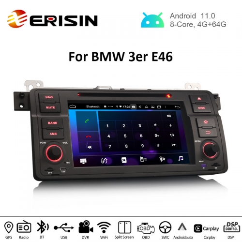 Autoradio GPS BMW E46 GPS 316 318 320 325 Android 11.0