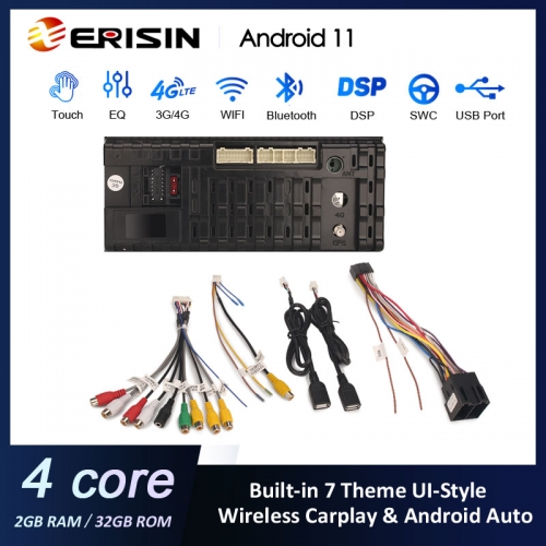 Erisin ES2241U 7 HD Android 11.0 Car Multimedia Player For 2Din